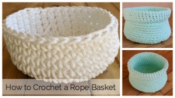 How to Make an Easy Crochet Basket - Beginner Tutorial